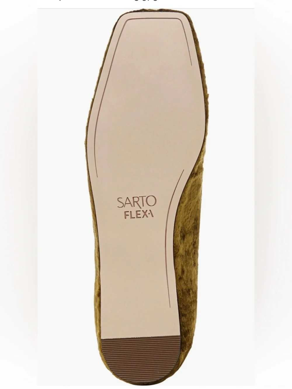 Franco Sarto olive velvet amaya flats NWT